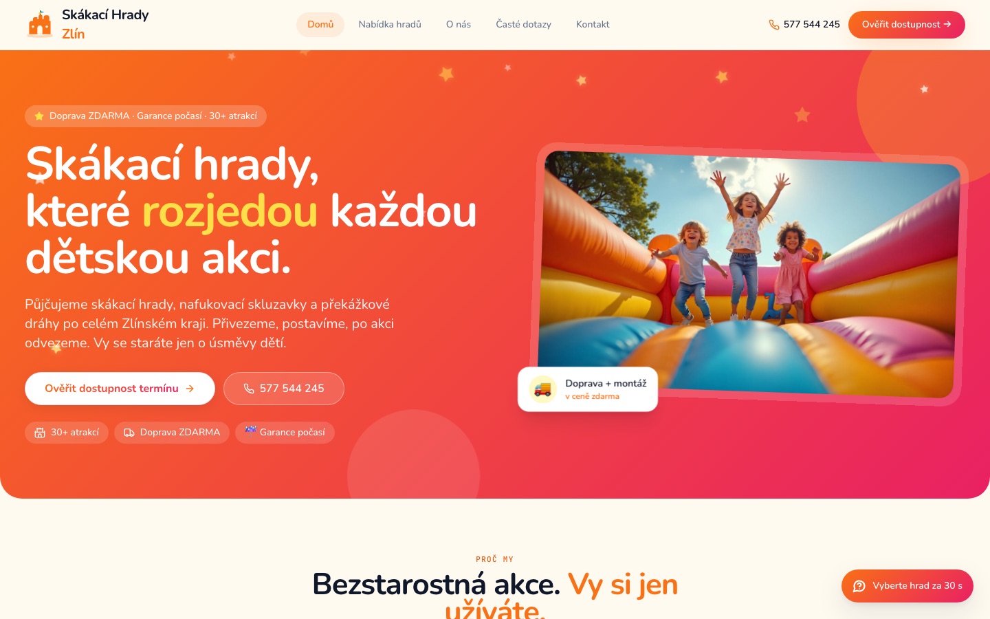 Skákací hrady Zlín